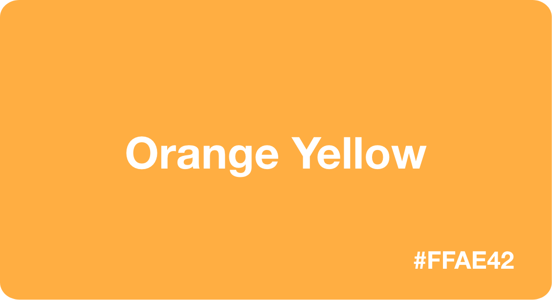 Orange yellow hex code ffae42